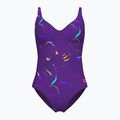 Einteiliger Damen-Badeanzug arena Abyss U Back multi plum/plum