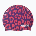 Arena Print 2 violett / geranium Badekappe