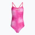 Einteiler Badeanzug Damen arena Tie-Dye Challenge Back Allover shocking pink multi/shocking pink