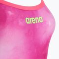 Einteiler Badeanzug Damen arena Tie-Dye Challenge Back Allover shocking pink multi/shocking pink 3