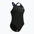 Badeanzug Damen arena Flowing V Back black/navy 3