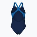Badeanzug Damen arena Flowing V Back navy/turquoise 2