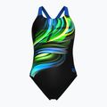 Badeanzug Damen arena Bloom Swim Pro Back Lb multi black/black/blue china