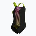 Badeanzug Kinder arena Sound Track Swim Pro Back black/artic lime 3