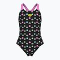 Badeanzug Kinder arena Multiple Dot Swim Pro Back multi black/orchid