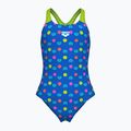 Badeanzug Kinder arena Multiple Dot Swim Pro Back multi blue/artic lime