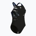 Badeanzug Damen arena Graphic V Back black/navy 3