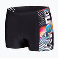 Badeshorts Arena Lit Logo Swim Short black/multi 3