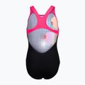 Kinder Badeanzug arena Dots Swim Pro Back black multi/black/shocking pink 2