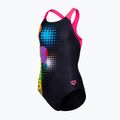Kinder Badeanzug arena Dots Swim Pro Back black multi/black/shocking pink 3