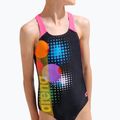 Kinder Badeanzug arena Dots Swim Pro Back black multi/black/shocking pink 8