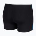 Herren-Badeboxershorts arena Graphic Swim Short black/turquoise 4