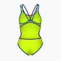 Damen-Einteiler Badeanzug arena One Double Cross Back One Piece artic lime/plum/blue cosmo 2