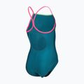 Kinder Badeanzug arena Light Drop Solid deep teel/shocking pink/verbena 4