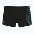 Herren-Badeboxershorts arena Basic Swim Short black/turquoise