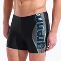 Herren-Badeboxershorts arena Basic Swim Short black/turquoise 8