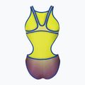 Damen-Einteiler Badeanzug arena One Shaded Print Tech One Back artic lime violetta multi/neon blue 2