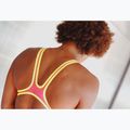 Damen-Einteiler Badeanzug arena One Shaded Print Tech One Back bright coral royal multi/soft green 12