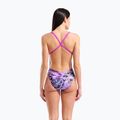Damen-Einteiler Badeanzug arena Earth View Xcriss Cross pink multi/very fuchsia 3