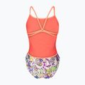 Damen-Einteiler Badeanzug arena Painting Lace Back multi/bright coral 2