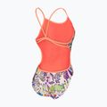 Damen-Einteiler Badeanzug arena Painting Lace Back multi/bright coral 4