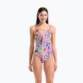 Damen-Einteiler Badeanzug arena Painting Lace Back multi/bright coral 5