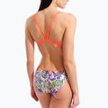 Damen-Einteiler Badeanzug arena Painting Lace Back multi/bright coral 9
