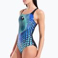 Damen-Einteiler Badeanzug arena Peacock Swim Pro Back multi green/black 4