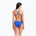 Damen-Einteiler Badeanzug arena Earth Challange Back neon blue multi/neon blue/neon blue 3