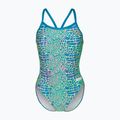 Damen-Einteiler Badeanzug arena Snake Skin Challenge blue cosmo multi/blue cosmo