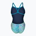 Damen-Einteiler Badeanzug arena Snake Skin Challenge blue cosmo multi/blue cosmo 2