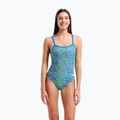 Damen-Einteiler Badeanzug arena Snake Skin Challenge blue cosmo multi/blue cosmo 5