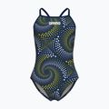Kinder Badeanzug arena Fireflow Lightdrop Back navy/team navy yellow