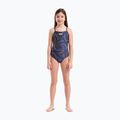 Kinder Badeanzug arena Fireflow Lightdrop Back navy/team navy yellow 6