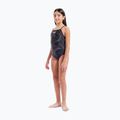 Kinder Badeanzug arena Fireflow Lightdrop Back black/team black 6