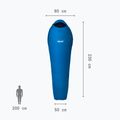 Millet Baikal 750 Langer Schlafsack rechts Sky Diver 4