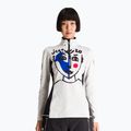 Damen-Ski-Sweatshirt Rossignol Bessy 1/2 Zip Top white