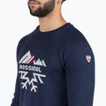 Sweter Herren Rossignol Jacquard Crew Neck dark navy 4