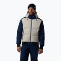 Herren-Skijacke Rossignol Corduroy Down Bomber silver cloud/dark navy