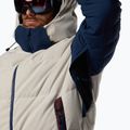 Herren-Skijacke Rossignol Corduroy Down Bomber silver cloud/dark navy 9