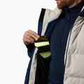 Herren-Skijacke Rossignol Corduroy Down Bomber silver cloud/dark navy 10