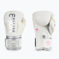 Venum Elite Herren Boxhandschuhe weiß und silber 1392-574 3