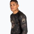 Venum Santa Muerte Dark Side Herren Longsleeve Rashguard schwarz/braun 3