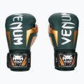 Venum Elite grün/bronze/silberne Boxhandschuhe