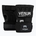 Venum Gel Kontact Quick Wraps schwarz/silberne Innenhandschuhe