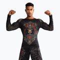 Rashguard Longsleeve Herren Venum Santa Muerte 5.0 Men’S Long Sleeve Rashguard deep black/gold 4