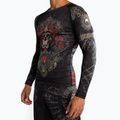 Rashguard Longsleeve Herren Venum Santa Muerte 5.0 Men’S Long Sleeve Rashguard deep black/gold 5