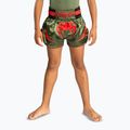 Kinder-Trainingsshorts Venum Inferno Kids Muay Thai army green/orange