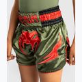 Kinder-Trainingsshorts Venum Inferno Kids Muay Thai army green/orange 5
