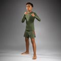 Langarm-Trainingsshirt für Kinder Venum Contender Rashguards Jr khaki 2